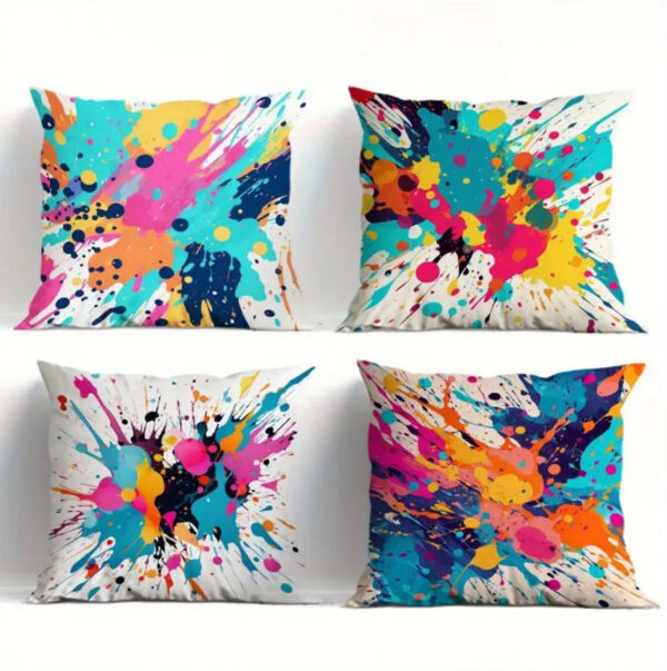 PAINT_SPLATTER_CUSHIONS_45CM_X_45CM_PINK_ORANGE_TURQUOISE