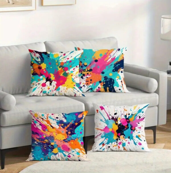 Paint Splatter Cushions 45cm X 45cm