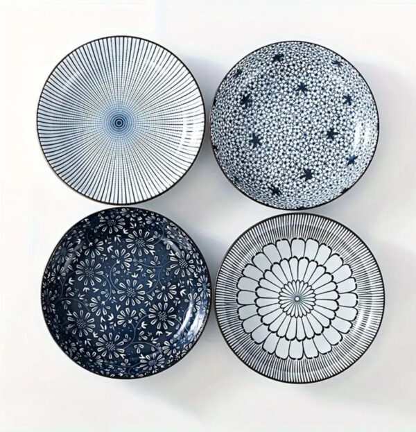 Hand Painted Deep Hue  Serving Bowl Collection 19.7 cm
