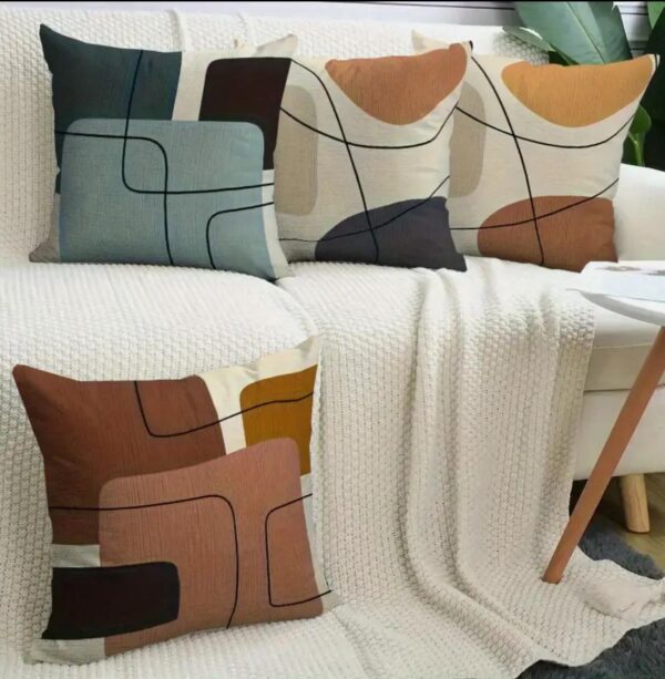 Gridline 45 x 45 Cushion – Modern Minimalist Throw Pillow - Image 6