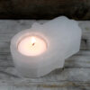 Selenite Hamsa Candle Holder  - Image 2