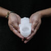 Selenite Hamsa Candle Holder  - Image 4
