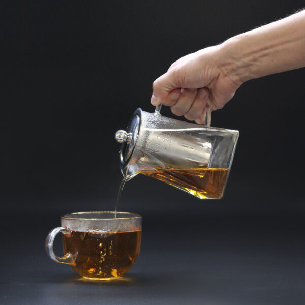 Glass Infuser Teapot - Tower Shape - 780ml - Image 2