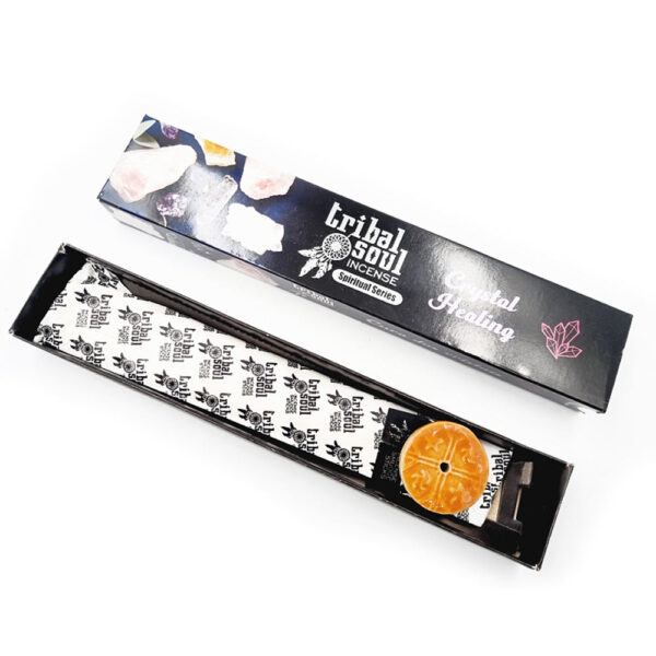 Tribal Soul Spiritual Incense Sticks and Ceramic Holder - Crystal Healing - Image 2