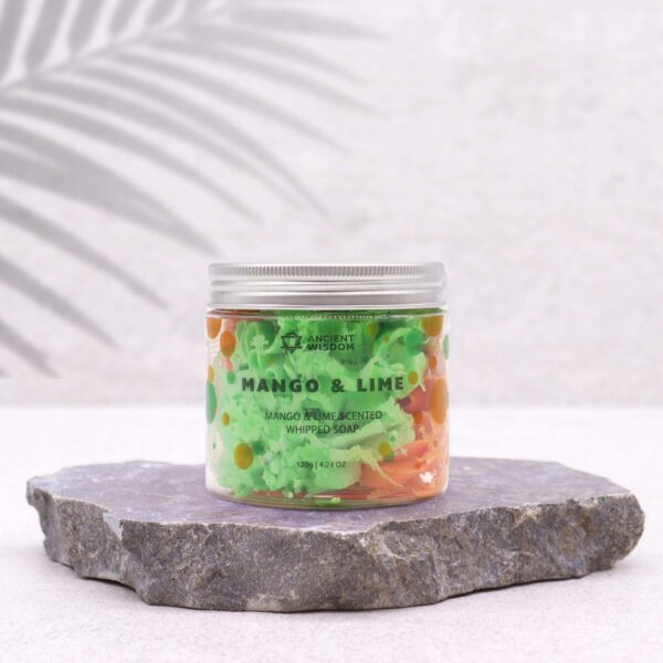 Mango & Lime Whipped Soap 120g - Image 2