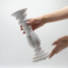 Classic Candle Stand - Whitewash - Medium - Image 3