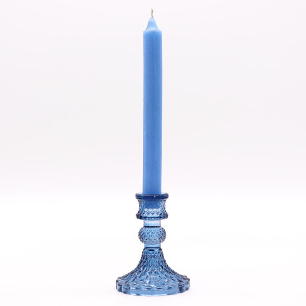 Vintage Dinner Candle Holder - Royal Blue - Image 2