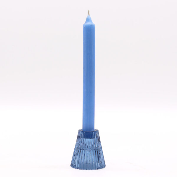Flip Dinner Candle / Tealight Holder - Royal Blue - Image 2