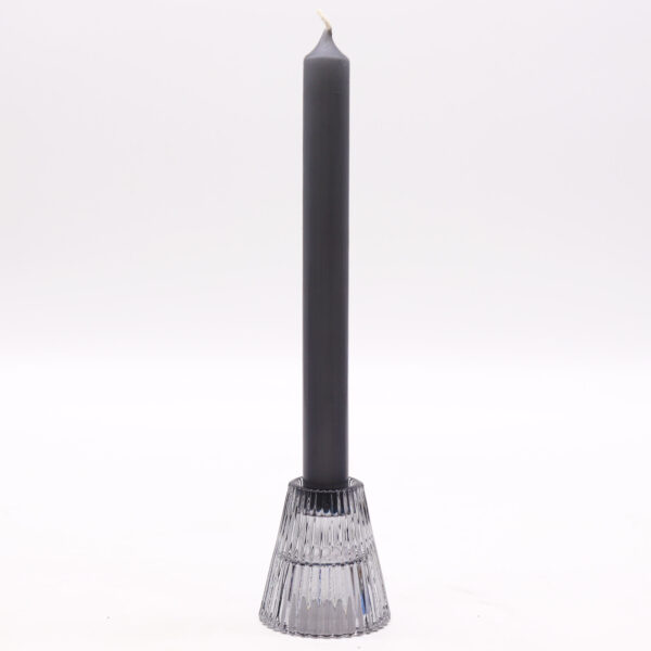 Flip Dinner Candle / Tealight Holder - Midnight Grey - Image 2