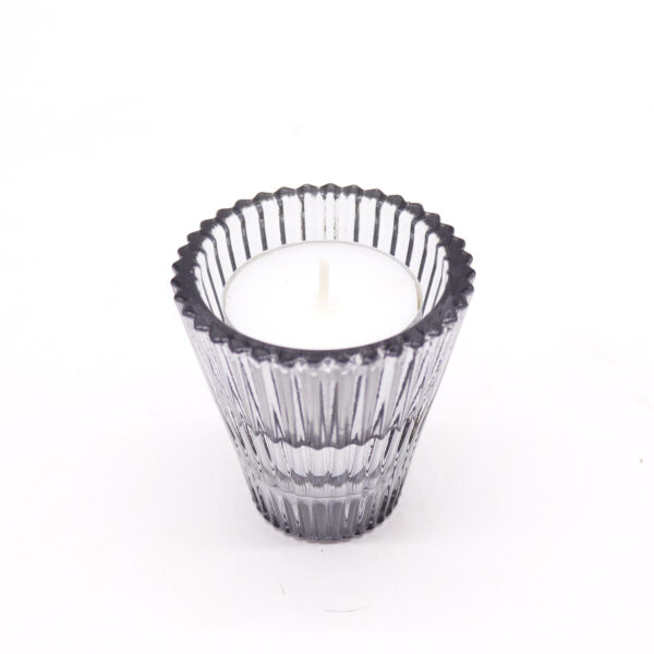 Flip Dinner Candle / Tealight Holder - Midnight Grey - Image 3