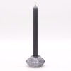 Flower Flip Dinner Candle / Tealight Holder - Midnight Grey - Image 2