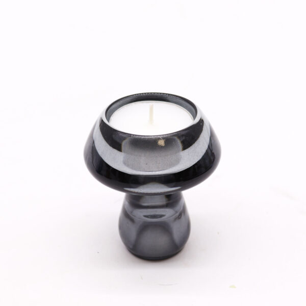 Mushroom Flip Dinner Candle / Tealight Holder - Midnight Grey - Image 3