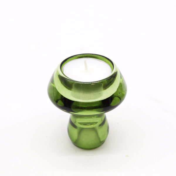 Mushroom Flip Dinner Candle / Tealight Holder - Garden Jade - Image 3
