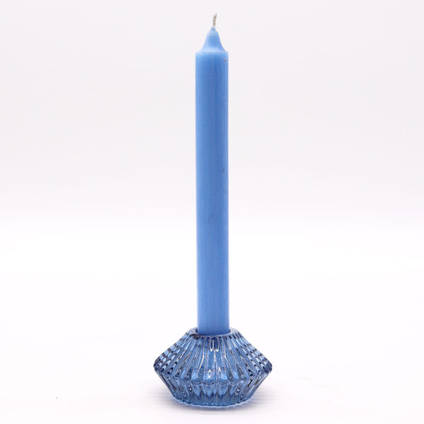 Flower Flip Dinner Candle / Tealight Holder - Royal Blue - Image 2