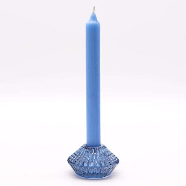 Flower Flip Dinner Candle / Tealight Holder - Royal Blue - Image 5