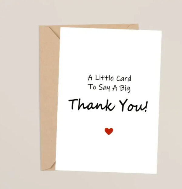 A Little Card To Say A BIG Thank You