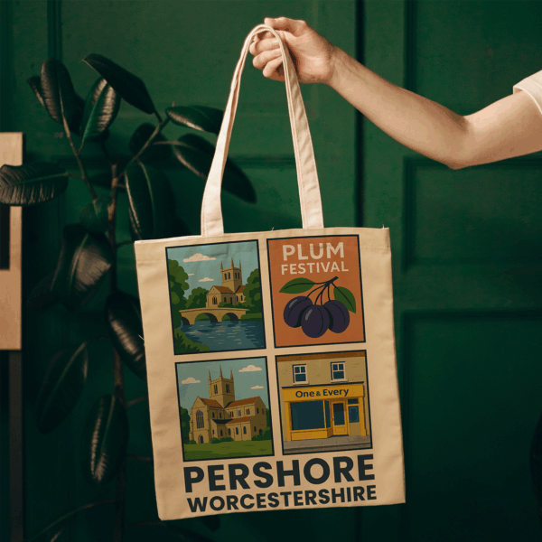 Pershore Worcestershire Tote Bag - Plumb Festival