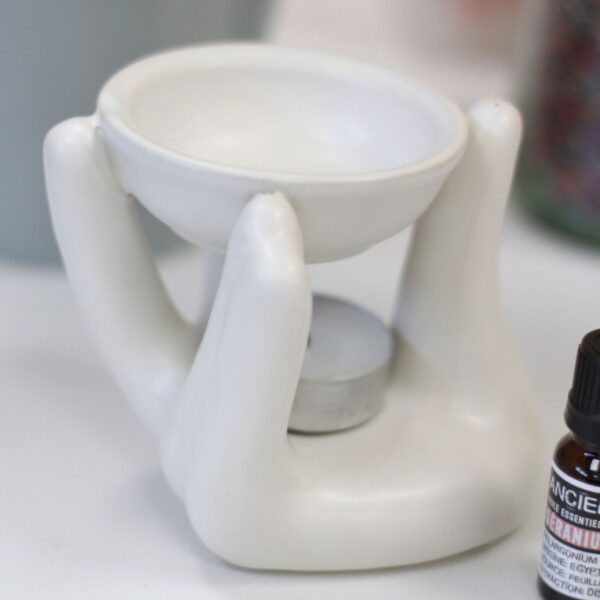 Helping Hand Oil Burner  - White - Image 2