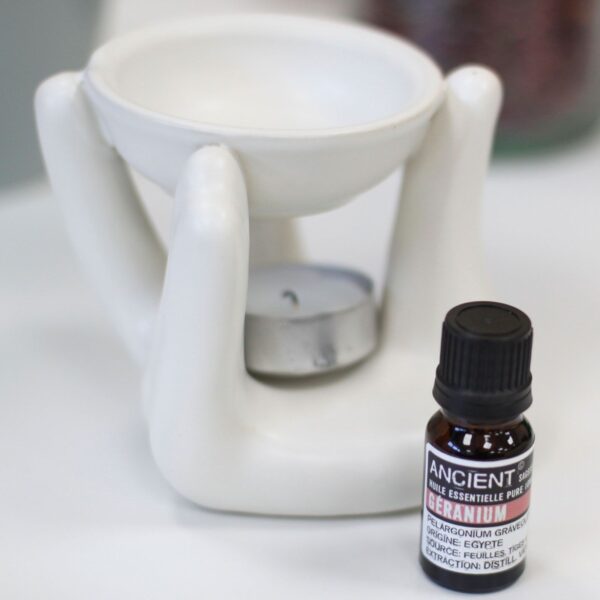 Helping Hand Oil Burner  - White - Image 4