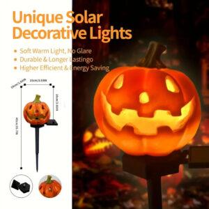 the Decorative Solar Pumpkin Light