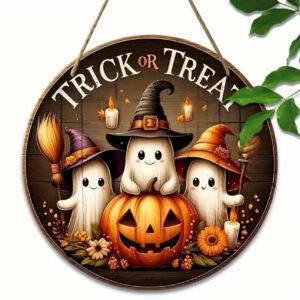 HALLOWEEN Trick Or Treat Hanging Sign