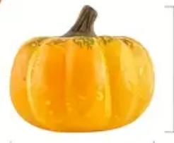 Charming Harvest Pumpkin Decor 9.5 x 7 cm