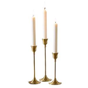 Golden Blossom Candle Holders