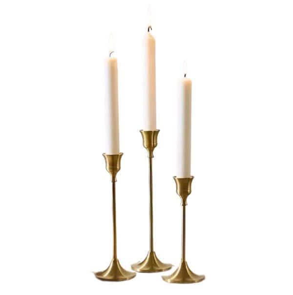 Golden Blossom Candle Holders