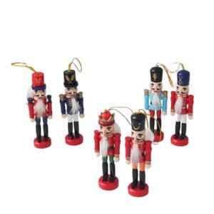 wooden solder Nutcracker hanging decorations