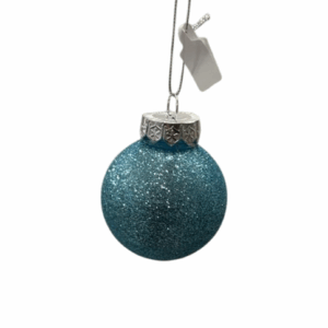 Blue Glitter Bauble – 6cm