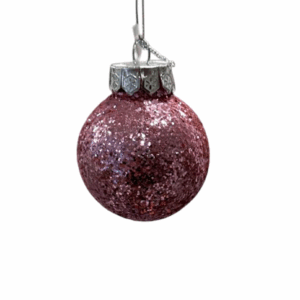 Pink Glitter Bauble – 6cm