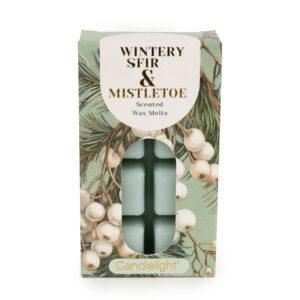 Winter Fir & Mistletoe Scented Wax Melts – Pack of 8