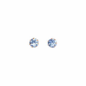 Blue Sky Rhinestone Decor Earrings 0.6cm