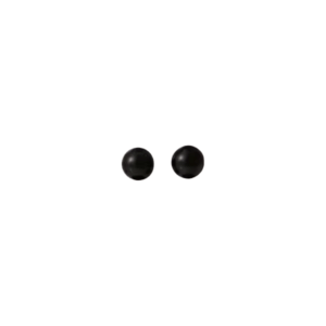 Classic Imitation Pearl Stud Earrings – 0.8cm - Black - oneandevery.co.uk