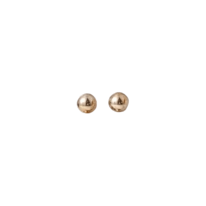 Classic Imitation Pearl Stud Earrings – 0.8cm - Gold - oneandevery.co.uk