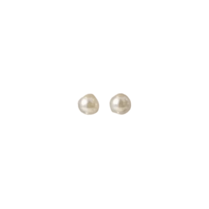 Classic Imitation Pearl Stud Earrings – 0.8cm, - Ivory - oneandevery.co.uk