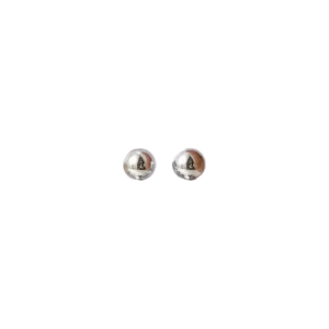Classic Imitation Pearl Stud Earrings – 0.8cm - Silver - oneandevery.co.uk