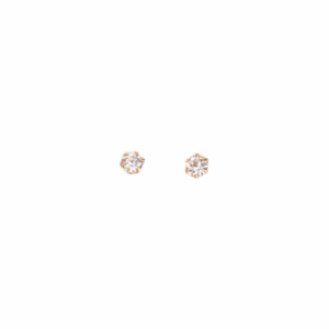 Crystal Rhinestone Decor Earrings 0.4cm