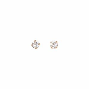 Crystal Rhinestone Decor Earrings 0.5cm