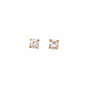 Crystal Rhinestone Decor Earrings 0.6cm