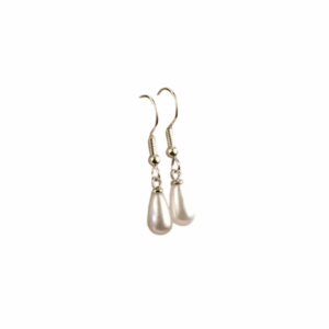 Elegant Faux Pearl Ball Earrings Pearl Drop 3.1cm