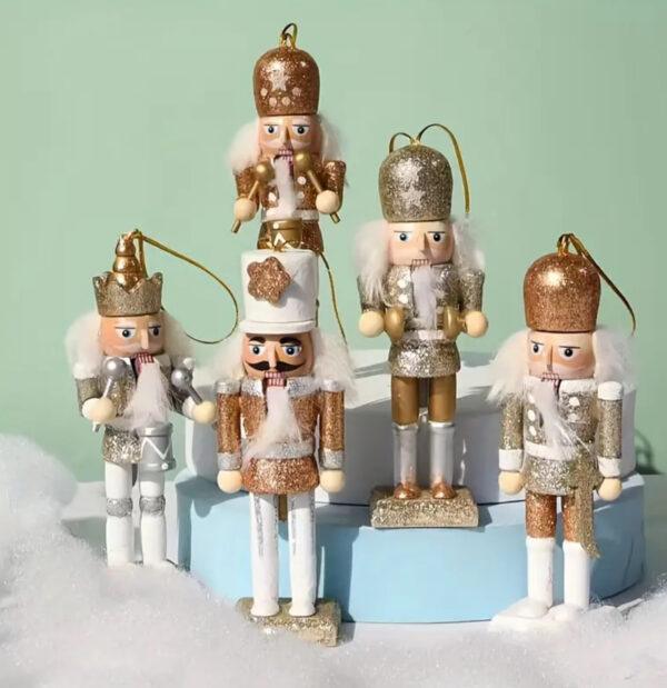 Nutcracker Hanging Decorations – Gold Collection