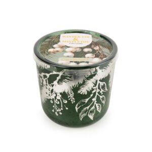 Winter Fir & Mistletoe LED Candle 10cm