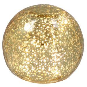 LED Crackle Gold Ball 10cm