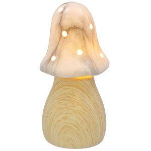 Mushroom Glow Lamp – Marble Tall Small (13.5cm)