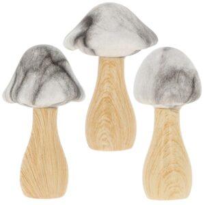 Mini Marble Mushroom Ornaments – 8.5cm (Assorted Designs)