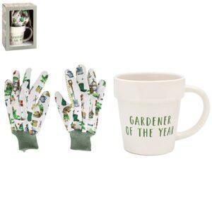 Gardener of the Year Mug & Gloves Gift Set