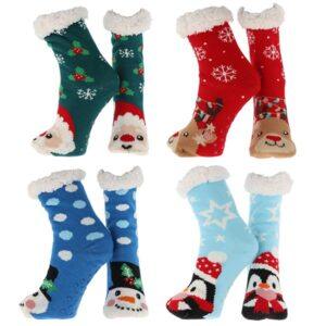 Ladies Christmas Socks – Fluffy Festive Designs