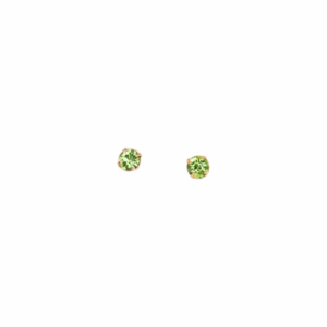 Olivine Rhinestone Decor Earrings 0.4cm