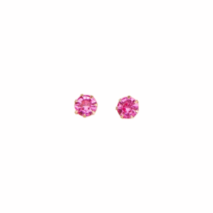 Rose Rhinestone Decor Earrings 0.6cm